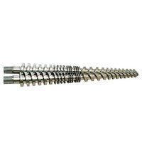 Krauss Maffei KMD 75/26 pièces d'extrudeuse à double vis coniques parallèles pour le traitement du PVC