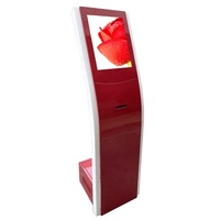 Système de kiosque de gestion de file d'attente électronique en libre-service, écran LCD en couleur réelle d'intérieur de 17 pouces