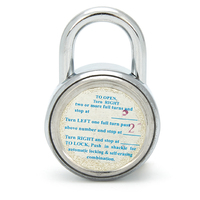 Cadenas à combinaison rond de 45 mm en acier inoxydable de haute qualité, étanche, à 3 chiffres, méthode de déverrouillage par code, Valor CY40 Argent