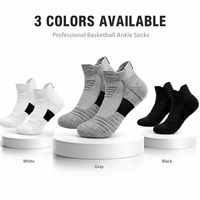 Chaussettes de basket-ball d'été pour hommes, tricotées standard en polyester, respirantes, écologiques, séchage rapide, anti-transpiration, antidérapantes