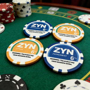 Fichas de Póker de Cerámica Hechas en China, 14 Gramos, Diseño Personalizado, Juego de 500 Fichas de Póker de Cerámica - Product Image 4