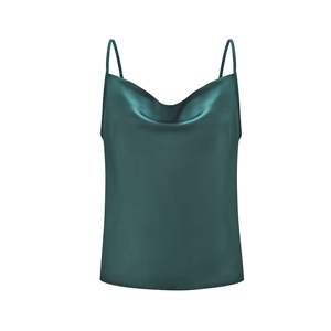 Nuova moda all'ingrosso Top Seller tinta unita spalline Sexy senza maniche gilet Chiffon <span class=keywords><strong>camicette</strong></span> da donna canottiere da donna - Product Image 4