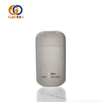 Vente en gros de flacons de parfum portables de 45 ml, plats, rechargeables, en forme de carte de crédit, en plastique ABS, format de poche, mini pompe à parfum, impression sur écran
