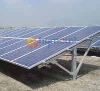 Structure de montage au sol solaire HQ en acier C, U, ZAM avec revêtement anti-corrosion de qualité supérieure pour pieux de fouloir C1~C5