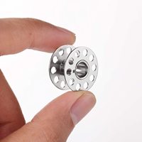 Bobines en métal argenté de 2 cm 200PCS par boîte Fournitures de couture pour machines à coudre