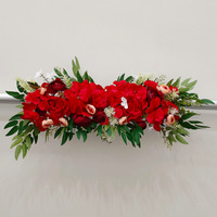 Nouveau mariage fleurs artificielles en plastique-porte linteau miroir avant chambre tenture murale route Guide décorations de Table