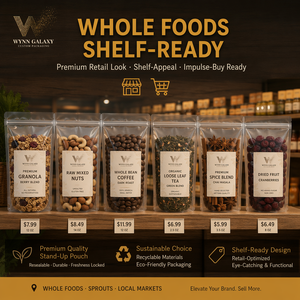 Retail Ready Clear Stand Up Pouch20*30*4cm 7.9*11.8*1.6in <b>Zip</b> Lock Resealable Transparent Rice Grain Nut Coffee Food Packaging - Product Image 5