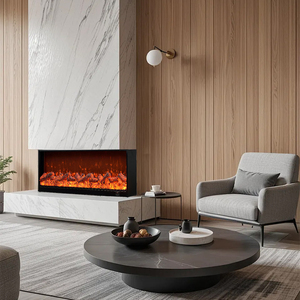 Cheminée électrique encastrée pour l'intérieur, cheminée murale décorative pour la maison avec une <span class=keywords><strong>flamme</strong></span> <span class=keywords><strong>LED</strong></span> réaliste pour la décoration du salon - Product Image 4