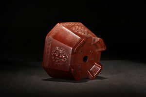 أوعية يدوية الصنع بطراز عتيق أحمر غير مزجج Yixing ، - Product Image 4