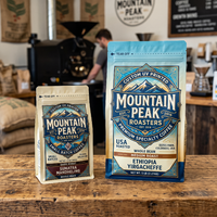 Sacs d'emballage pour grains de café AT PACK Coffee Roaster 12oz 2LB 5LB, écologiques, en kraft, à fond plat, avec valve et fermeture éclair