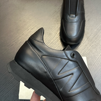 SUHE Baskets décontractées pour hommes en cuir de vachette véritable, à lacets, style rétro, motif géométrique, anti-odeur, légères