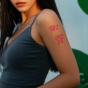 Autocollants de <span class=keywords><strong>tatouage</strong></span> temporaire motif lèvres rouges, cœur, léopard, rose – Sexy et élégants <span class=keywords><strong>pour</strong></span> la Saint-Valentin – Tatouages temporaires imperméables - Product Image 3