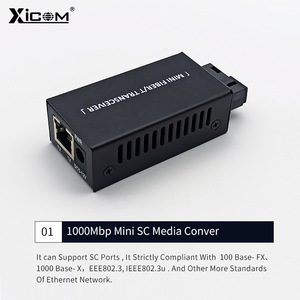 XICOM 1000Mbp มินิ SC มีเดียคอนเวอร์เตอร์ โหมดเดี่ยว 20 กม. ตัวรับส่งสัญญาณไฟเบอร์ออปติก - Product Image 4