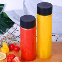 Récipients d'emballage de jus de bouteille en PET de 16oz 12oz 300ml 500ml bouteille d'eau potable en plastique avec bouchon à vis