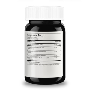 Etiqueta personalizada para el alivio del estrés, respuesta equilibrada del cortisol, relajación, sueño profundo, suplemento de cortisol para adultos - Product Image 2