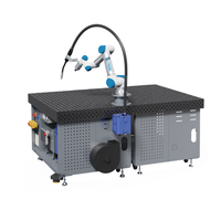 Station de soudage robotisée GBSWT18 à grande zone de travail avec robot collaboratif de 18 kg à 20 kg pour l'automatisation industrielle du soudage