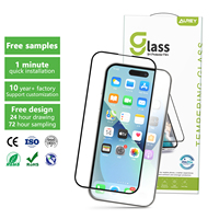 Couverture complète 2.5D antistatique Easy Fit HD anti-reflets 9H protecteurs d'écran en verre trempé pour Iphone 15 16 14 13 Pro Max
