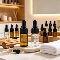 Flacon compte-gouttes en verre transparent ou ambré, vide, mini, échantillon, 1ml, 2ml, 3ml, 5ml, pour parfum et huile – Offre Spéciale
