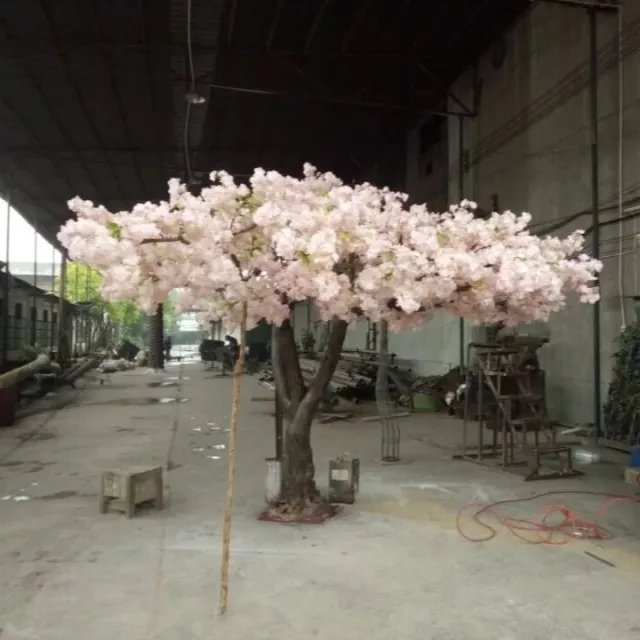 装飾用の高さ3m、幅5mの大きな花の木完全な日本の人工桜の木