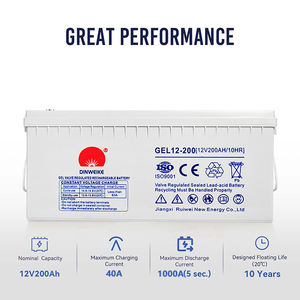 12V 200AH メンテナンスフリー密閉型ゲルディープサイクルVRLA AGM鉛蓄電池 ソーラー蓄電システム 10年間使用可能 家庭用電化製品 - Product Image 2