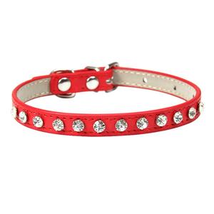 Pu Mooie Kristal Sprankelend Bling Diamant Strass Glitter Juweel Puppy Halsband Voor Kleine Middelgrote Huisdier Meisje Kat Vrouwelijke Kitten - Product Image 6