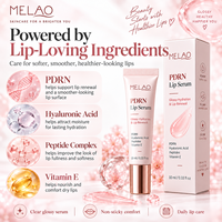 Sérum pour les lèvres au peptide PDRN, effet repulpant, fini brillant, acide hyaluronique, hydratant, non collant, nourrissant, lissant