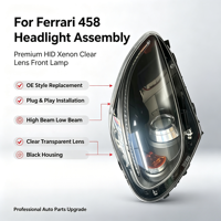 Ensemble de phares bi-xénon pour Ferrari F430 05-09 Coupé Spider Scuderia, phare avant gauche et droit, remplacement OEM, phares à LED