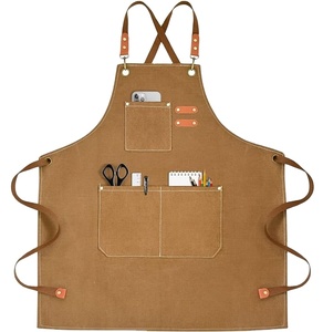 Grembiule da Lavoro in Tela Impermeabile |   Grembiule Multitasche con Cinturino Incrociato per Personale Domestico, Baristi, Fioristi, Parrucchieri, Pasticceri - Product Image 3