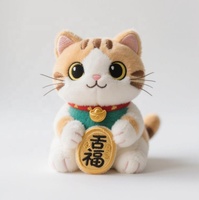 Conception personnalisée Maneki Neko chat porte-bonheur jouet mascotte mignonne animaux en peluche jouets peluches