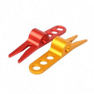 Tenedor de pelota de Golf, cabeza puntiaguda, antideformada, aleación de Golf, marcador de Divot de Golf, golfista, herramienta de tenedor de aluminio, accesorio de paso - Product Image 4
