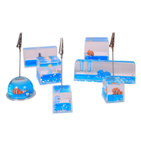 Support photo personnalisé en acrylique avec cube d'huile, figurine orange en résine scintillante flottante, support mémo en métal, décoration de table personnalisée, cadeau