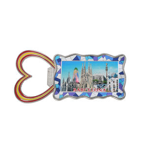 OEM personalizado multifuncional Venezia Popular City Landmarks <span class=keywords><strong>Barcelona</strong></span> recuerdo nevera imán abrebotellas - Product Image 4