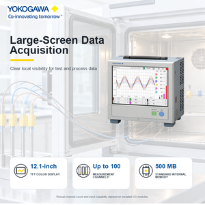 เครื่องบันทึกข้อมูลแบบพกพา Yokogawa GP20-1C1H/UH ขนาด 12.1 นิ้ว แบบโมดูลาร์ ไม่ใช้กระดาษ รองรับ OEM/ODM สำหรับการบันทึกข้อมูลกระบวนการอุณหภูมิ - Product Image 2
