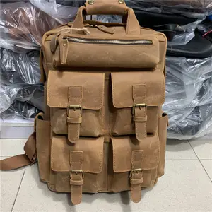 Zaino personalizzato da 17 pollici in pelle pieno fiore per uomo donna stile Vintage con Multi-tasche estate viaggi d'affari zaino per Laptop