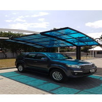 Personnalisation Abribus moderne en aluminium Pare-soleil public Auvents pour pergola Garages Auvent Abri de stationnement pour voiture