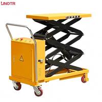 Table élévatrice à ciseaux hydraulique mobile semi-électrique pliable de 300 à 1000 kg, vente chaude