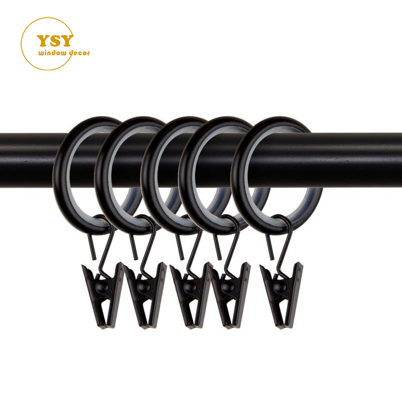 50 Stück Vorhangringe Mit Clips – 25 Mm Durchmesser, Metall, Welliges Design, Goldfarben, Für Schwere Vorhänge