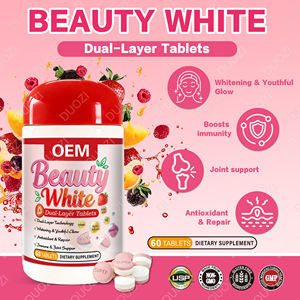 แท็บเล็ตไวท์เทนนิ่งผิวขาวสองชั้น - สารต้านอนุมูลอิสระและเสริมสร้างภูมิคุ้มกัน บำรุงข้อต่อ อาหารเสริมเพื่อผิวเปล่งปลั่งอ่อนเยาว์ - Product Image 2