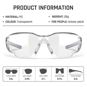 Anti-Fog <b>Clear</b> Safety <b>Glasses</b> for <b>Women</b> Men Pickleball Youth Baseball Lab Chemistry Goggles Scratch Resistant - Product Image 2