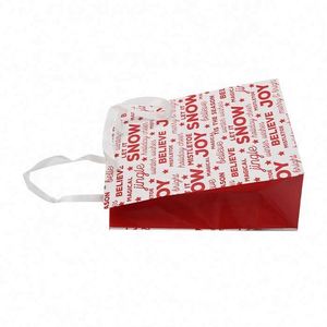 Wholesale Custom Logo Laminated Shopping <b>Gift</b> Packaging Promotional Paper Bag with High Visibility Logo Print - Product Image 5