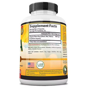 ブラックマカ根カプセル-男性のエネルギー、ホルモンバランス、ストレス解消 & 強化のためのカスタムブレンド | 天然サプリメント - Product Image 2