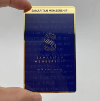 Cartes de visite de visite de visite de visite de luxe en aluminium anodisé en acier inoxydable et métal avec impression personnalisée de logo gravé au laser