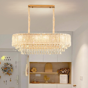 Modern Luxury Crystal Chandelier Round Multi-head <b>LED</b> <b>Light</b> Living Room Bedroom Ceiling Lamp ZY031 - Product Image 2