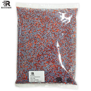 韓国製 フラットバック ホットフィックス 3D ガラス ラインストーン ドレス DIYキット、ビッグ クリア スーパーグリッター ラインストーン SS6-SS30、ルースラインストーン - Product Image 1