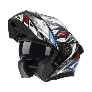 ABS mô-đun đầy đủ mặt xe máy Mũ bảo hiểm trong Trắng & Đen Decal- <span class=keywords><strong>Bluetooth</strong></span> sẵn sàng-dot & 3C chứng nhận-unisex-Nhà máy trực tiếp - Product Image 6