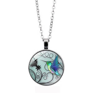 Collier pendentif charme <span class=keywords><strong>petit</strong></span> oiseau volant, collier vintage bleu <span class=keywords><strong>colibri</strong></span>, collier <span class=keywords><strong>colibri</strong></span> pierre précieuse pour femmes - Product Image 1