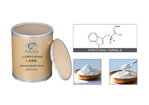 खाद्य और औद्योगिक ग्रेड सस्ते मूल्य कारखाने 99% उच्च शुद्धता की आपूर्ति गर्म बिक्री एल-ट्रिप्टोफैन का सी 73-22-3 पाउडर - Product Image 4