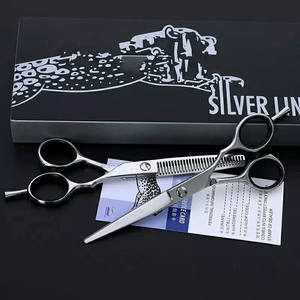 Ciseaux de coiffure Moon Dance 6,0 pouces en acier inoxydable 440C, ciseaux à effiler, ciseaux plats, pour droitiers, personnalisation prise en charge - Product Image 5