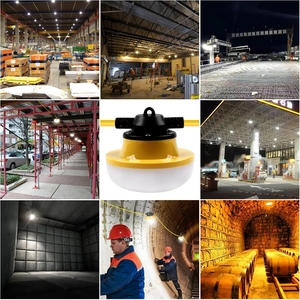 120W 16800 Lumen ETL Listé Travail Guirlande Lumineuse Étanche 18awg 100ft Construction LED Guirlande Lumineuse avec 10 Lampes À Vendre - Product Image 6