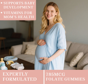 Suplementos de Fertilidad OEM ODM para Mujeres, Preparación para la Concepción, Equilibrio Hormonal, Gomitas de Ácido Fólico, Favorecen el Desarrollo del Bebé - Product Image 3
